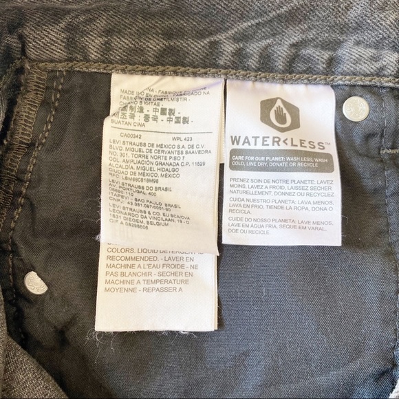 LEVI’S Ribcage Denim Mini Skirt Black 28 NEW NWT - Picture 8 of 11